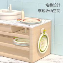 婴儿脸盆儿童用品初生新生宝宝家用面盆小盆子三件套洗屁股可折叠