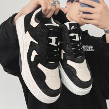 新款男鞋时尚拼色男休闲运动鞋轻便百搭男板鞋子男